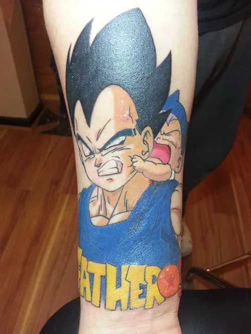 Vegeta (Dragon Ball) Tattoo Design