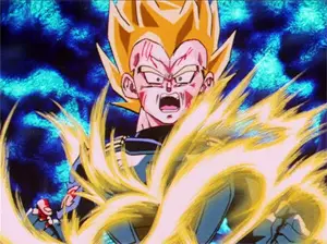 Vegeta's Energy Erupts from his Passages