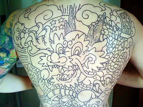 dragon ball tattoo shenron back dbz