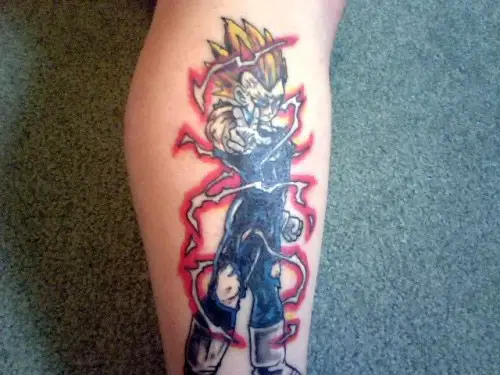 Vegeta tattoo by Chris Showstoppr