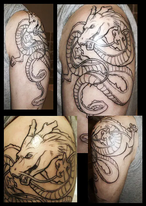 shenron tattoo dragon ball z