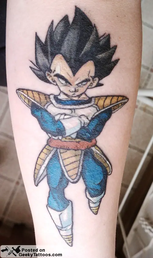 Vegeta tattoo by Chris Showstoppr