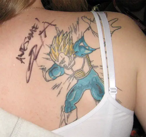 Vegeta (Dragon Ball) Tattoo Design