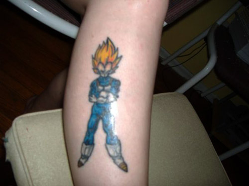 Vegeta tattoo by Chris Showstoppr