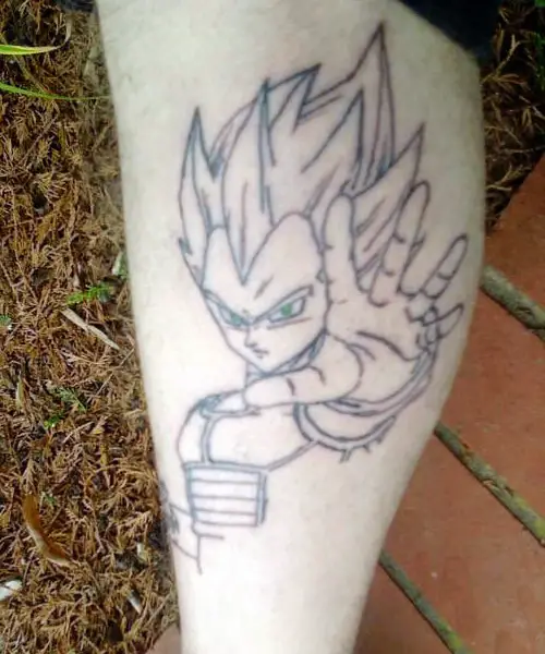 Vegeta tattoo by Chris Showstoppr