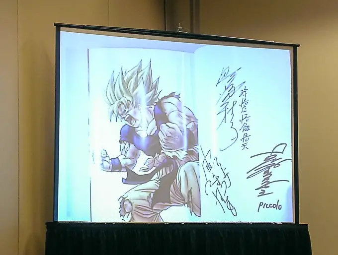 dragon ball manga signed by voice actors charity auction