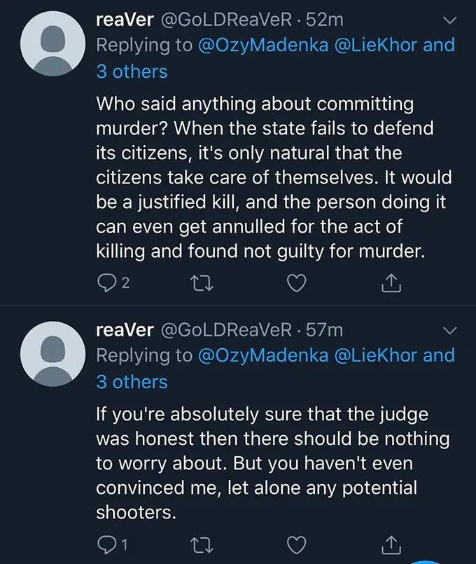 death threat against judge chupp twitter