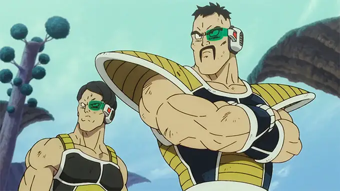 young nappa with hair in dragon ball super broly