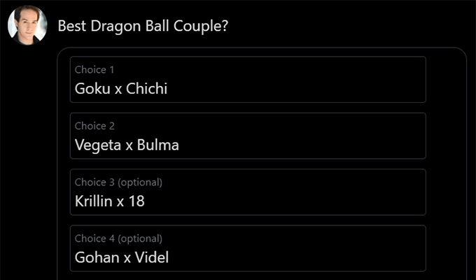 best dragon ball couple poll choices by derek padula