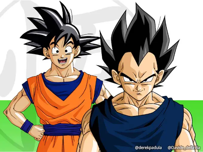 why is dragon ball so beautiful goku and vegeta faces