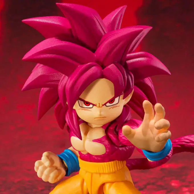 sh figuarts super saiyan 4 son goku mini dragon ball daima