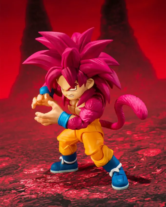 sh figuarts super saiyan 4 son goku mini dragon ball daima