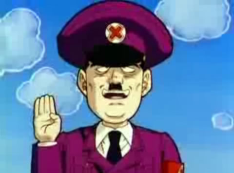 Hitler Heil's Hello in DBZ Movie 12