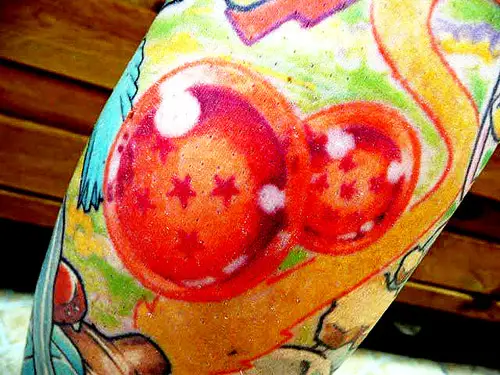 dragon ball z tattoo dragonballs