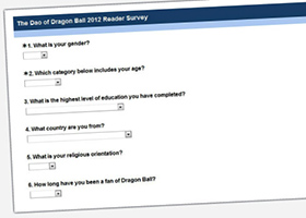dragon ball reader survey