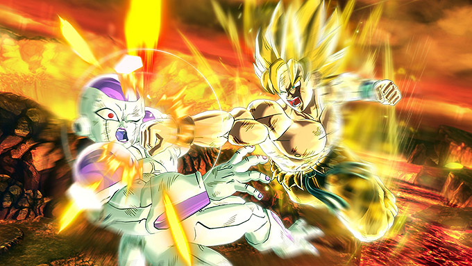 super saiyan goku versus freeza dragon ball xenoverse