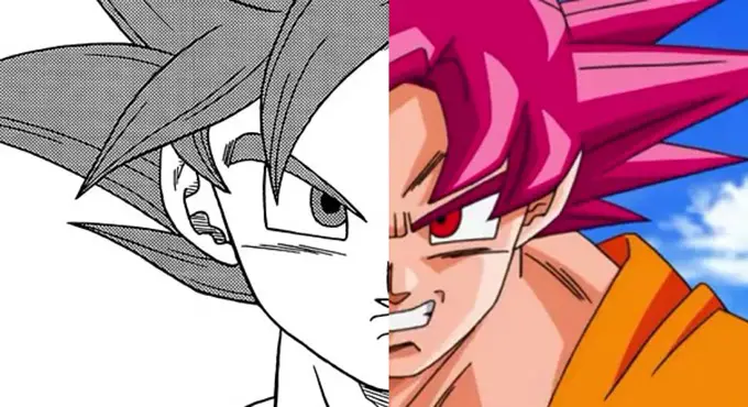 dragon ball super manga and anime comparison