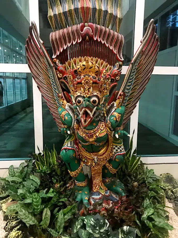 garuda statue at ngurah rai airport in bali
