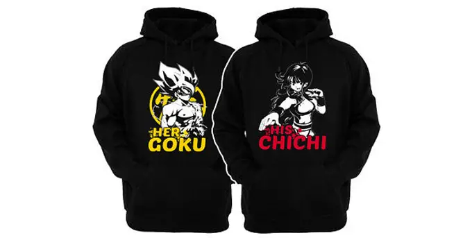 her goku and his chichi t-shirts