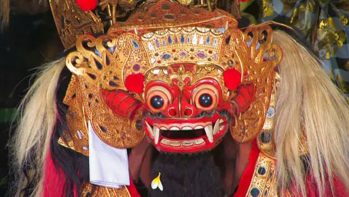 balinese barong dance mask