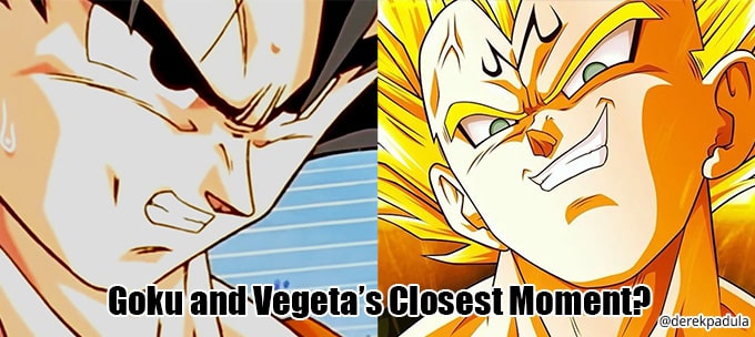 goku vegeta closest moment