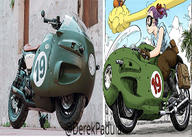 Bulma’s #19 Motorcycle From Dragon Ball Gets A Real-Life Replica