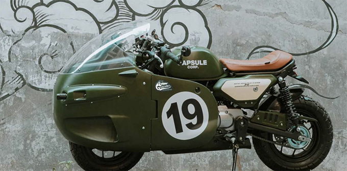 bulma's bike replica display