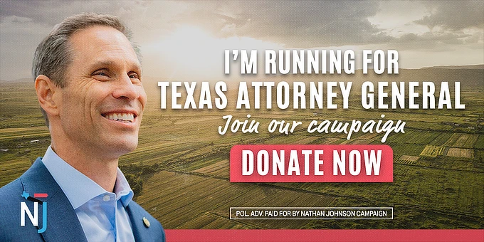 Le sénateur Dragon Ball, Nathan Johnson, fait campagne pour le procureur général du Texas.